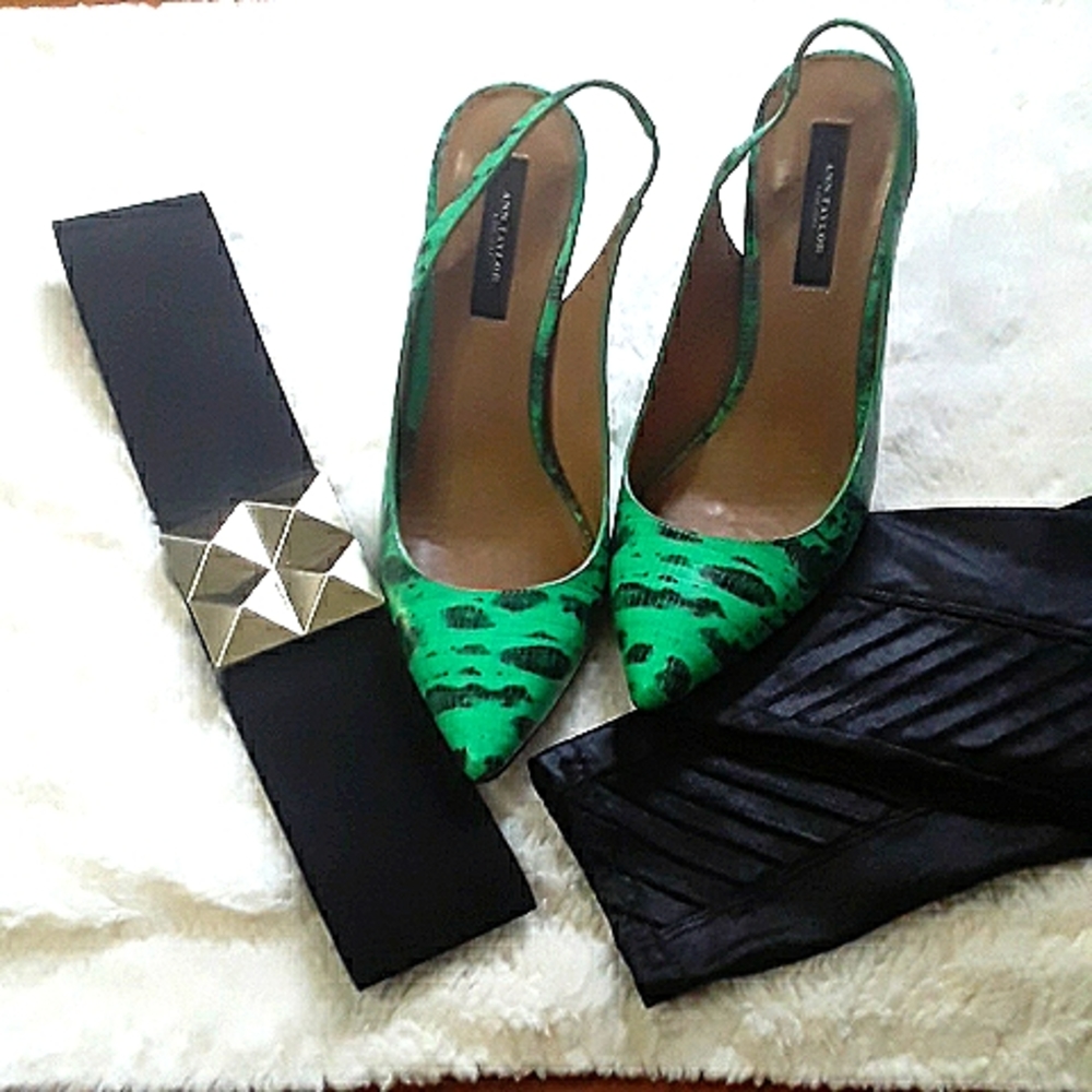 Ann Taylor animal print shoes